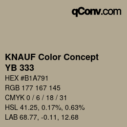 カラーコード: KNAUF Color Concept - YB 333 | qconv.com