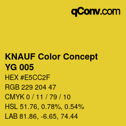 Color code: KNAUF Color Concept - YG 005 | qconv.com