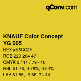 Color code: KNAUF Color Concept - YG 005 | qconv.com