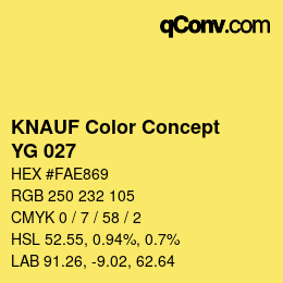 Color code: KNAUF Color Concept - YG 027 | qconv.com