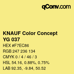 Farbcode: KNAUF Color Concept - YG 037 | qconv.com