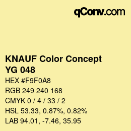 Farbcode: KNAUF Color Concept - YG 048 | qconv.com