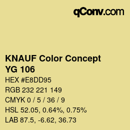 Farbcode: KNAUF Color Concept - YG 106 | qconv.com