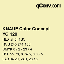 カラーコード: KNAUF Color Concept - YG 128 | qconv.com