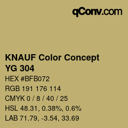 Farbcode: KNAUF Color Concept - YG 304 | qconv.com