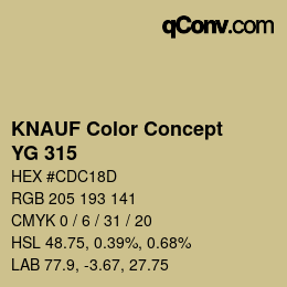 Color code: KNAUF Color Concept - YG 315 | qconv.com