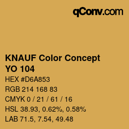 Color code: KNAUF Color Concept - YO 104 | qconv.com