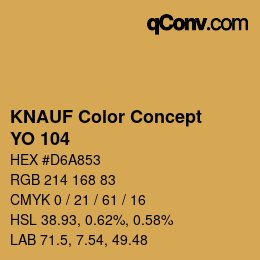 カラーコード: KNAUF Color Concept - YO 104 | qconv.com