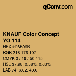 Color code: KNAUF Color Concept - YO 114 | qconv.com