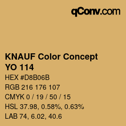 カラーコード: KNAUF Color Concept - YO 114 | qconv.com