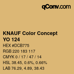 Farbcode: KNAUF Color Concept - YO 124 | qconv.com