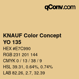 Color code: KNAUF Color Concept - YO 135 | qconv.com