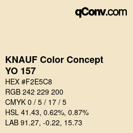 Color code: KNAUF Color Concept - YO 157 | qconv.com