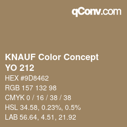 Color code: KNAUF Color Concept - YO 212 | qconv.com