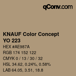 Farbcode: KNAUF Color Concept - YO 223 | qconv.com