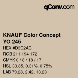 Farbcode: KNAUF Color Concept - YO 245 | qconv.com