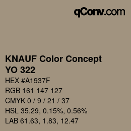 カラーコード: KNAUF Color Concept - YO 322 | qconv.com