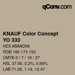 Farbcode: KNAUF Color Concept - YO 333 | qconv.com