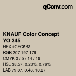 Color code: KNAUF Color Concept - YO 345 | qconv.com