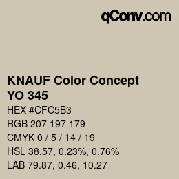 Farbcode: KNAUF Color Concept - YO 345 | qconv.com