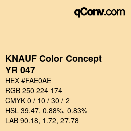 Code couleur: KNAUF Color Concept - YR 047 | qconv.com