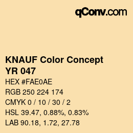 Code couleur: KNAUF Color Concept - YR 047 | qconv.com