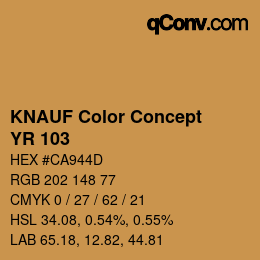 Código de color: KNAUF Color Concept - YR 103 | qconv.com