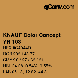 Code couleur: KNAUF Color Concept - YR 103 | qconv.com