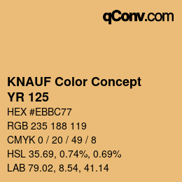 Farbcode: KNAUF Color Concept - YR 125 | qconv.com