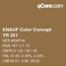 Color code: KNAUF Color Concept - YR 301 | qconv.com