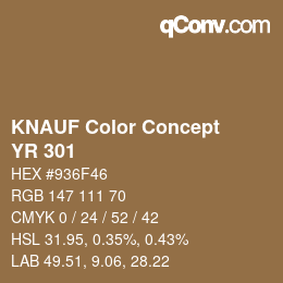 カラーコード: KNAUF Color Concept - YR 301 | qconv.com