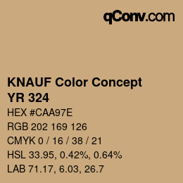 Code couleur: KNAUF Color Concept - YR 324 | qconv.com