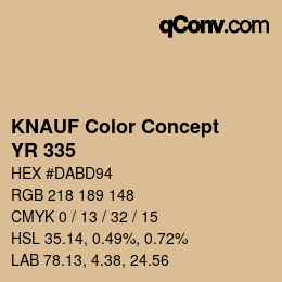 Color code: KNAUF Color Concept - YR 335 | qconv.com