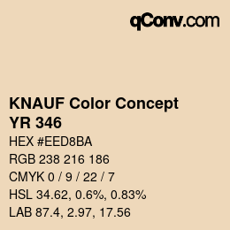 Color code: KNAUF Color Concept - YR 346 | qconv.com