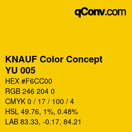 Farbcode: KNAUF Color Concept - YU 005 | qconv.com