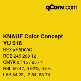 Color code: KNAUF Color Concept - YU 016 | qconv.com