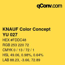 Color code: KNAUF Color Concept - YU 027 | qconv.com