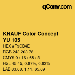 Farbcode: KNAUF Color Concept - YU 105 | qconv.com