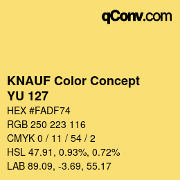 Color code: KNAUF Color Concept - YU 127 | qconv.com