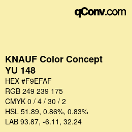 カラーコード: KNAUF Color Concept - YU 148 | qconv.com
