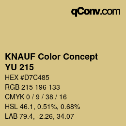 Farbcode: KNAUF Color Concept - YU 215 | qconv.com