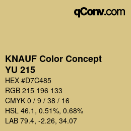 カラーコード: KNAUF Color Concept - YU 215 | qconv.com