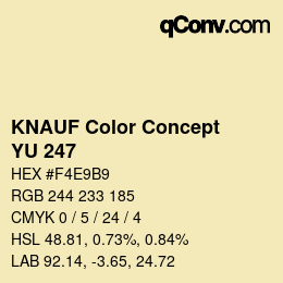 Color code: KNAUF Color Concept - YU 247 | qconv.com