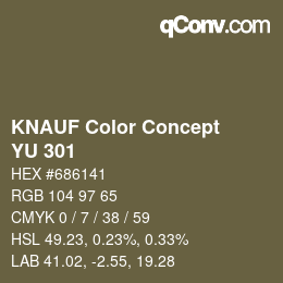 Farbcode: KNAUF Color Concept - YU 301 | qconv.com
