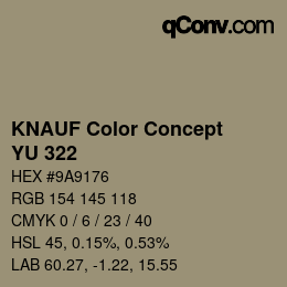 Farbcode: KNAUF Color Concept - YU 322 | qconv.com