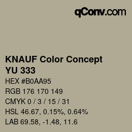 Color code: KNAUF Color Concept - YU 333 | qconv.com