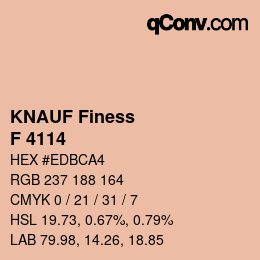 カラーコード: KNAUF Finess - F 4114 | qconv.com