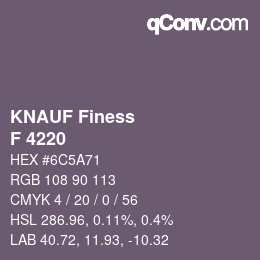 カラーコード: KNAUF Finess - F 4220 | qconv.com