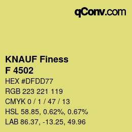 カラーコード: KNAUF Finess - F 4502 | qconv.com