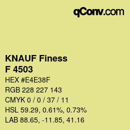 カラーコード: KNAUF Finess - F 4503 | qconv.com